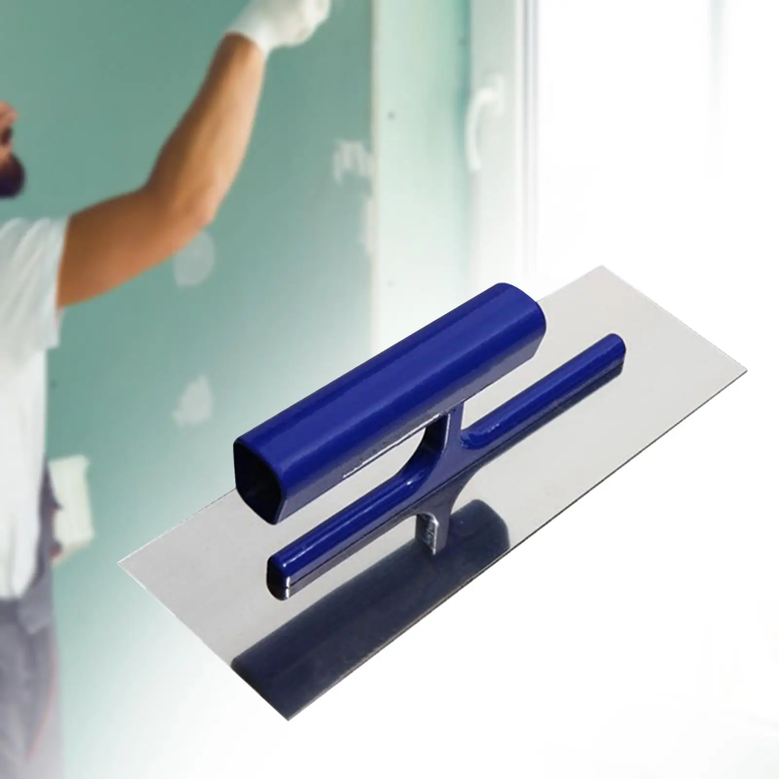 

Plastering Trowel Ergonomic Handle Plaster Tool Flat Finishing Trowel Concrete Tool Comfortable Grip for Custom Tiling Jobs