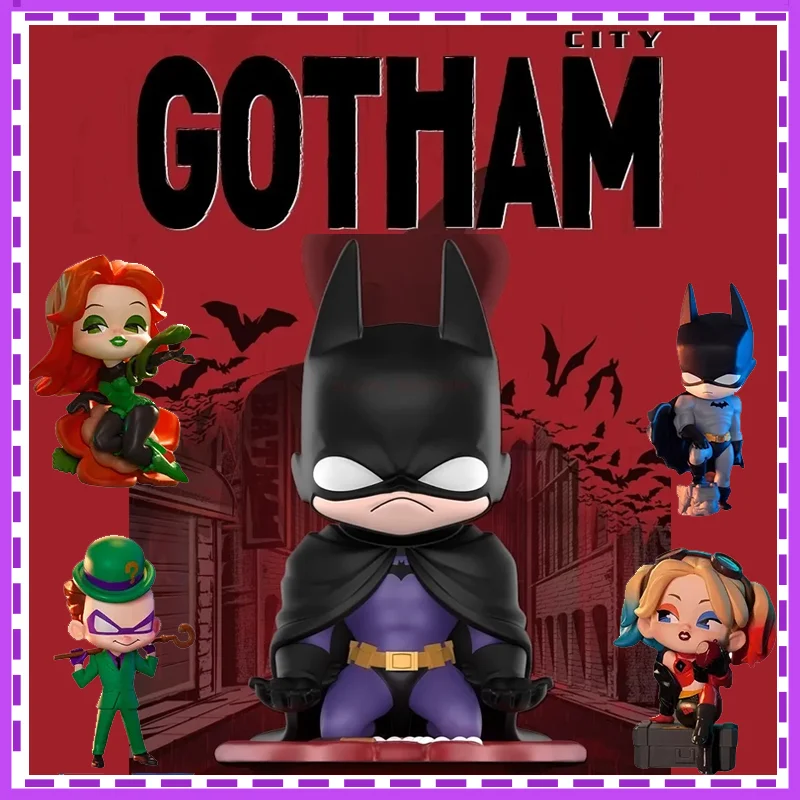 Dc Gotham City Figure Batman Figure Catwoman The Joker Harley Quinn Q-Version Figure Brand New Genuine In Shelf