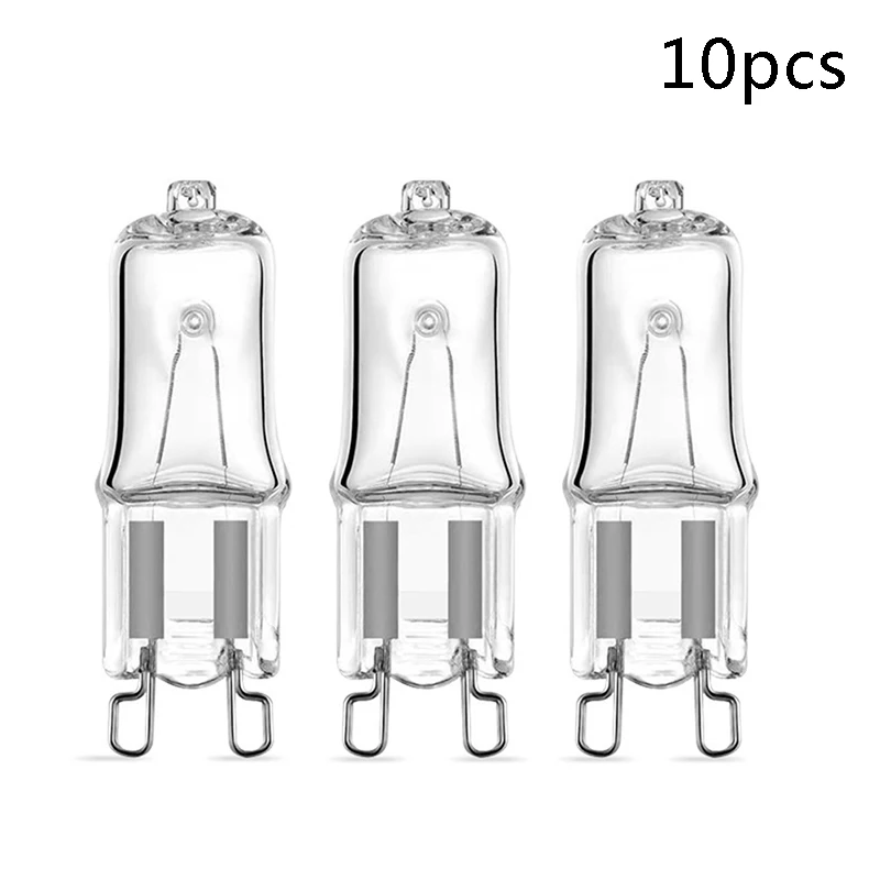 10Pcs 25W G9 Oven Light High Temperature Resistant Halogen Bulb Lamp For Ovens 10pcs quality assurance of cl01 12 high voltage tube diode for two in one microwave oven