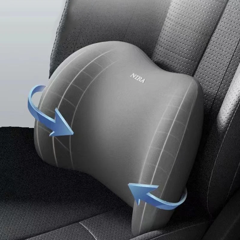 Memory Foam Car Neck Pillow Protective Lumbar Back Support Breathable Car Headrest Cushion Relieve Stress Seat Pillow