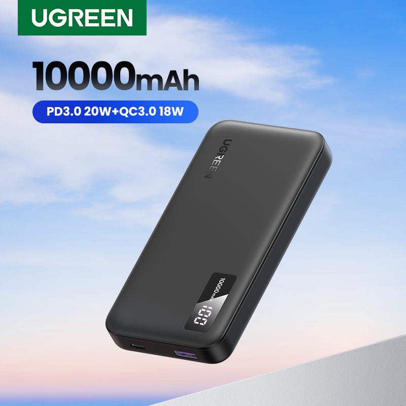 ãUAãUGREEN 20W Power Bank 10000mAh Portable PowerBank for iPhone 15 Pro Max Xiaomi Huawei Phone External Battery PD20W