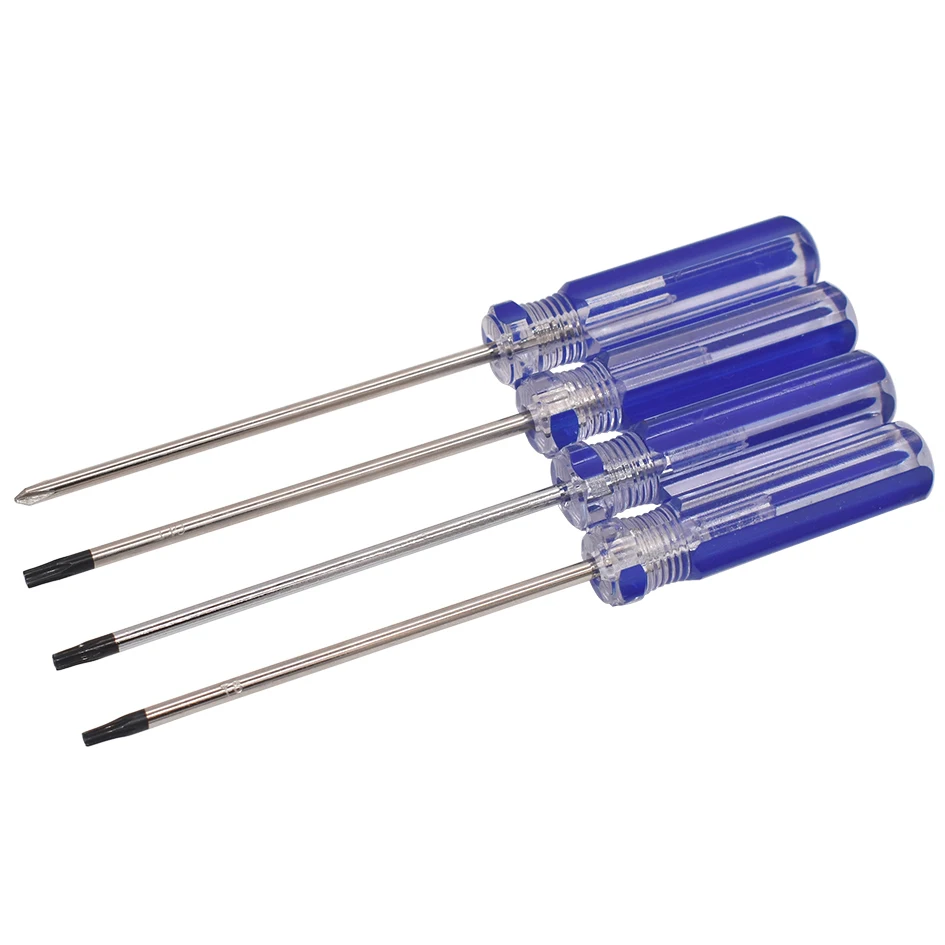 PVC 컬러 바 핸들 스크루 드라이버 수리 도구, 구멍 Torx 스크루드라이버 키, T5 T6 T7 T8 T9 T10, 도매 100 개/로트