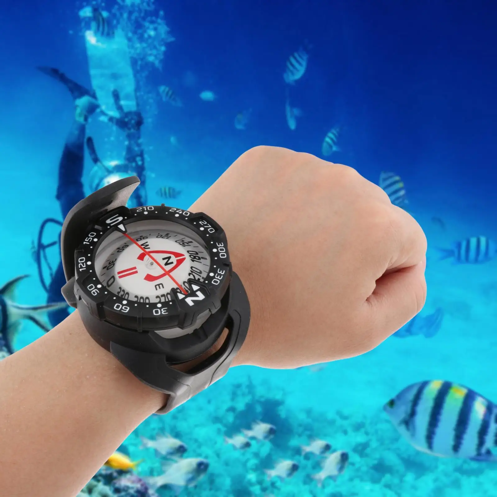 Underwater Wrist Mount Compass Wrist Compass for Kayaking Outdoor Sports