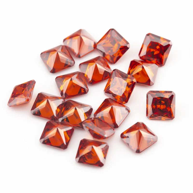 5A Kubische Zirkonia-Steine Quadratische Oktagon-Form 3x3mm bis 10x10mm Verschiedene Farben Synthetischer Edelstein für Schmuckherstellung – Detail 4