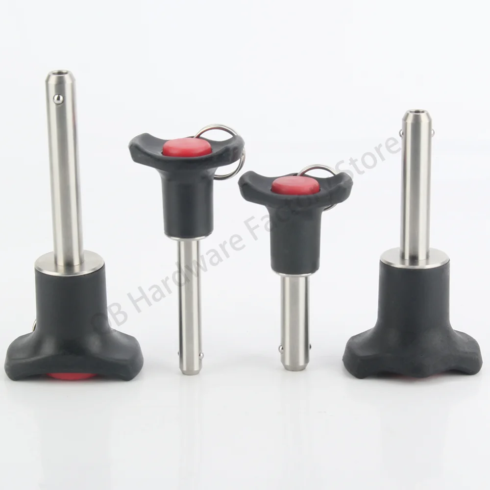 QB121 Push Button Detent Pin Factory Supply In Stock Plastic Handle Quick Release Ball Lock Pin stainless steel ball lock pins