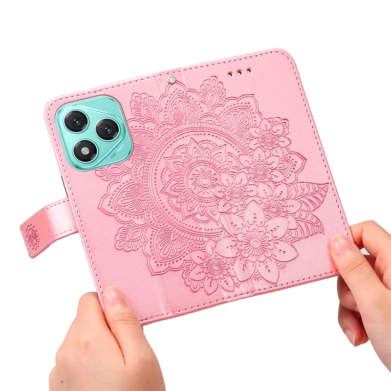 Retro Sunflower Wallet Leather Phone Case - Magnetic Flip Cover with Card Slot