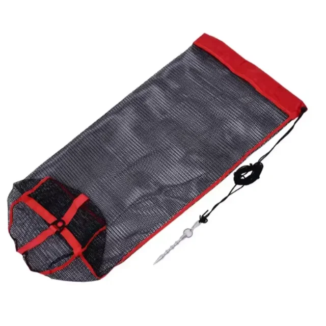 Portable Collapsible Fishing Mesh Bag Thickening Live Fish Net with Bundle Mouth for Outdoor Traps Fishing Crayfish/Shrimp/Eels 2