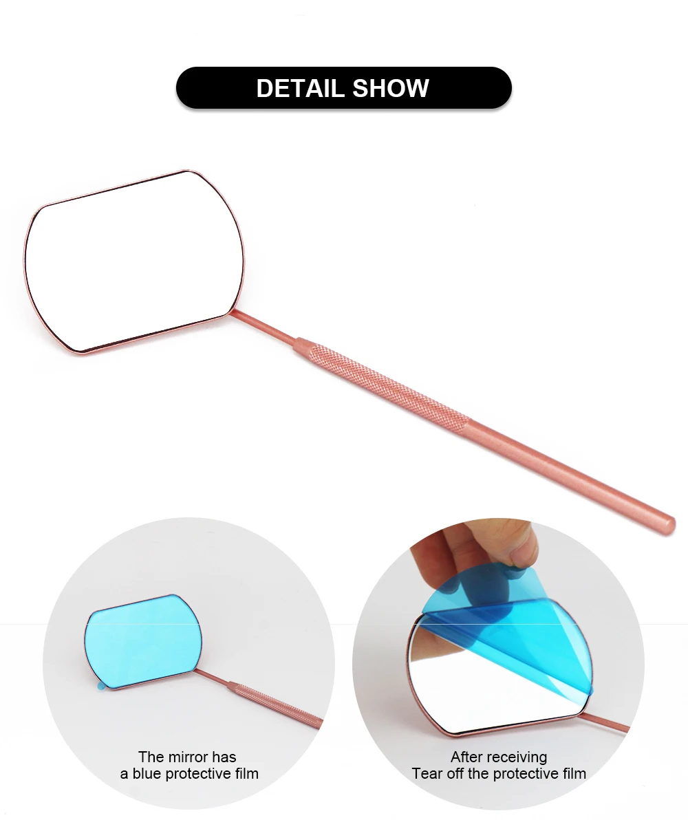 eyelash checking mirror