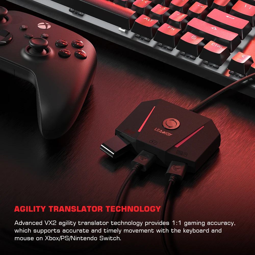 LEADJOY AimBox Ű 콺 Ʈѷ  , Xbox ø X, Xbox ø S, ÷̼̽ 4 ٵ ġ, VX2