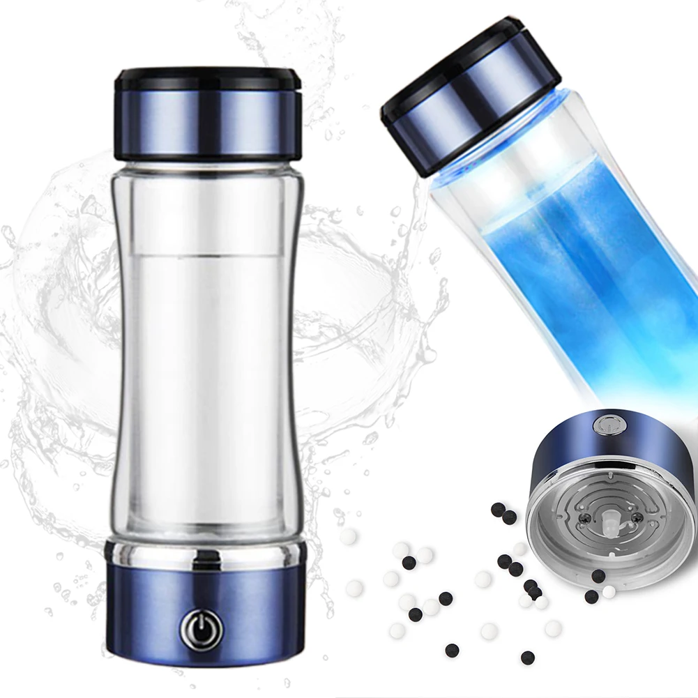 

Rechargeable Portable Hydrogen Rich Generator Water Filter Hydrogen Water Generator 3-Mins Water Ionizer Bottle for Home Travel