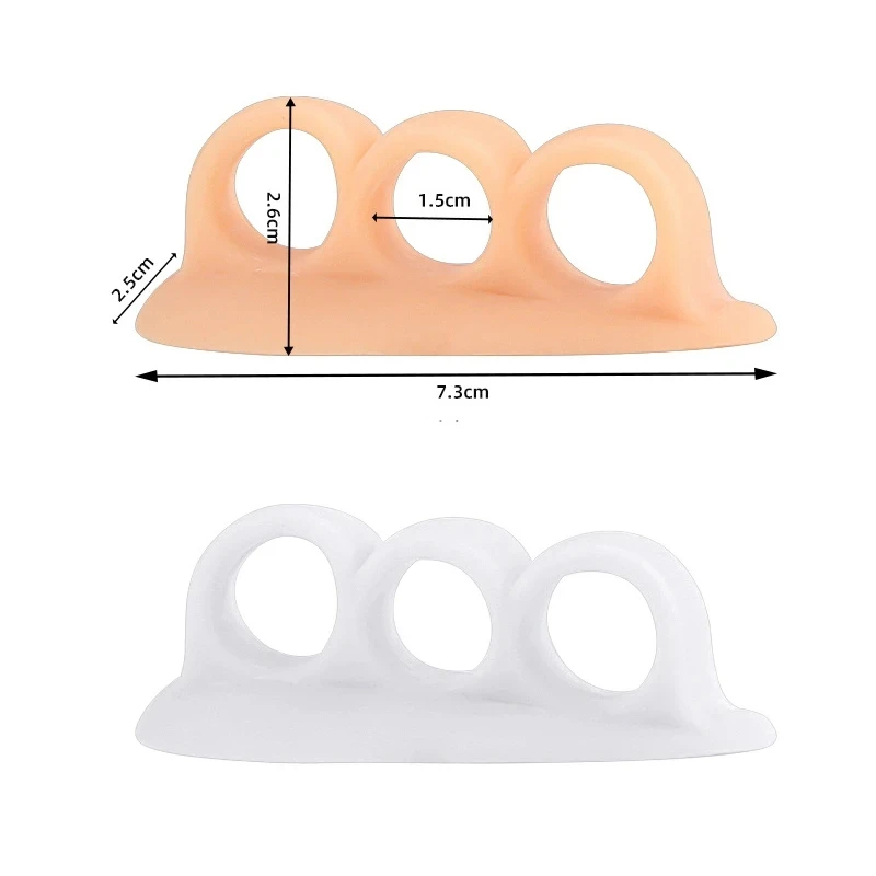Toe Separator Hallux Valgus Silicone Corrector Foot Care Bunion Straightener Pedicure 2Pcs