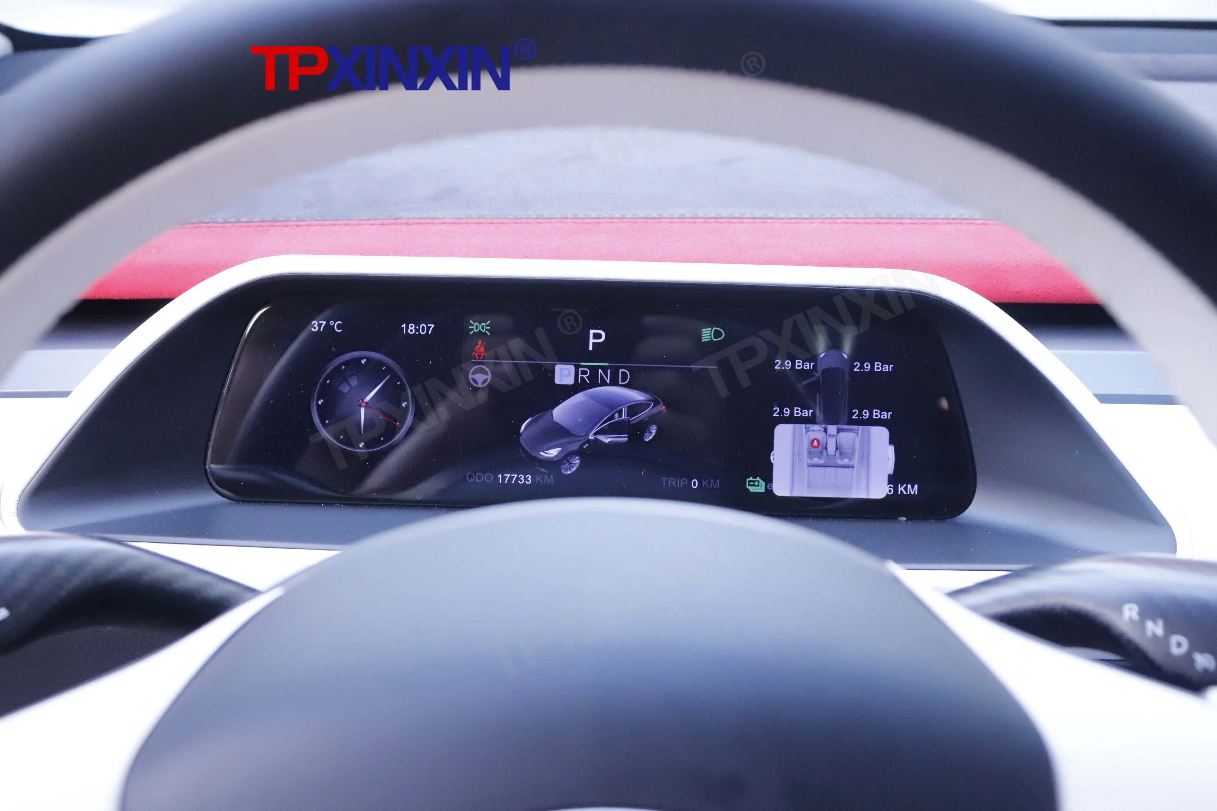 

Ditigal Cluster Screen For Tesla Model 3 Intel Model Y AMD Car LCD Dashboard Instrument Panel Multifunctional Speedometer