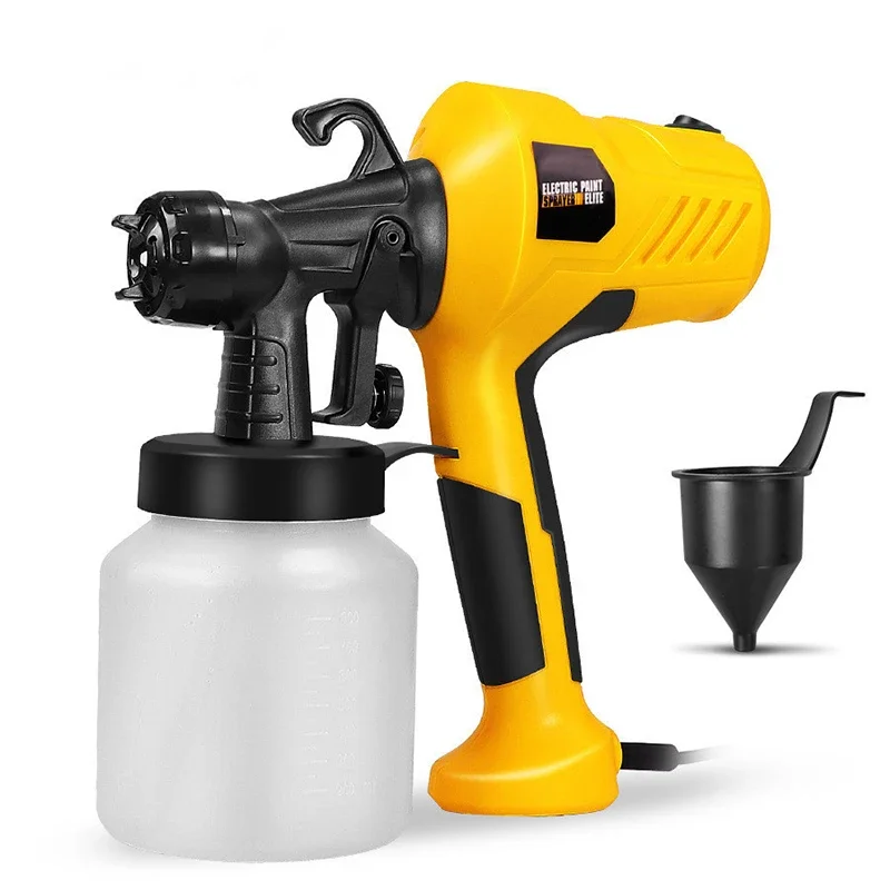 

400W Electric Spray Gun HVLP Paint Gun High Power Electric Paint Sprayer 4 Nozzle Sizes Flow Control for Home Use