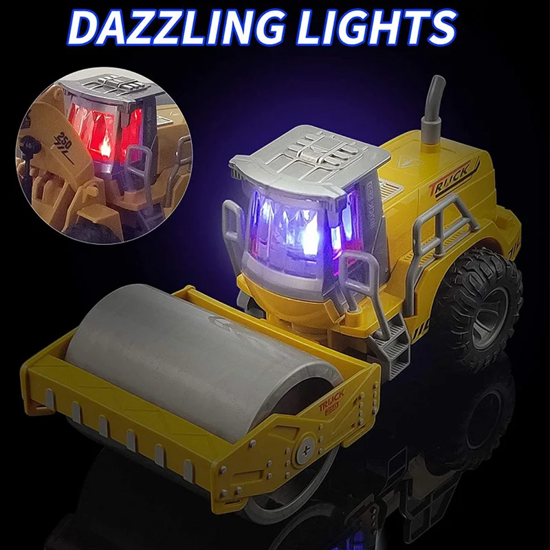 Rc Car Toys Truck 1:30 Wheel Shovel Loader 6CH 4WD Metal Remote Control Bulldozer Construction Vehicles For Boys Hobby Toy Gifts 4