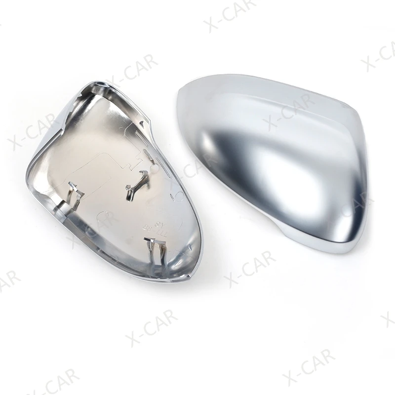 폭스 바겐 폭스 바겐 Passat B8 변형 2015-2019 용 2PCS 무광택 크롬 백미러 사이드 미러 커버 캡 쉘 뚜껑 하우스