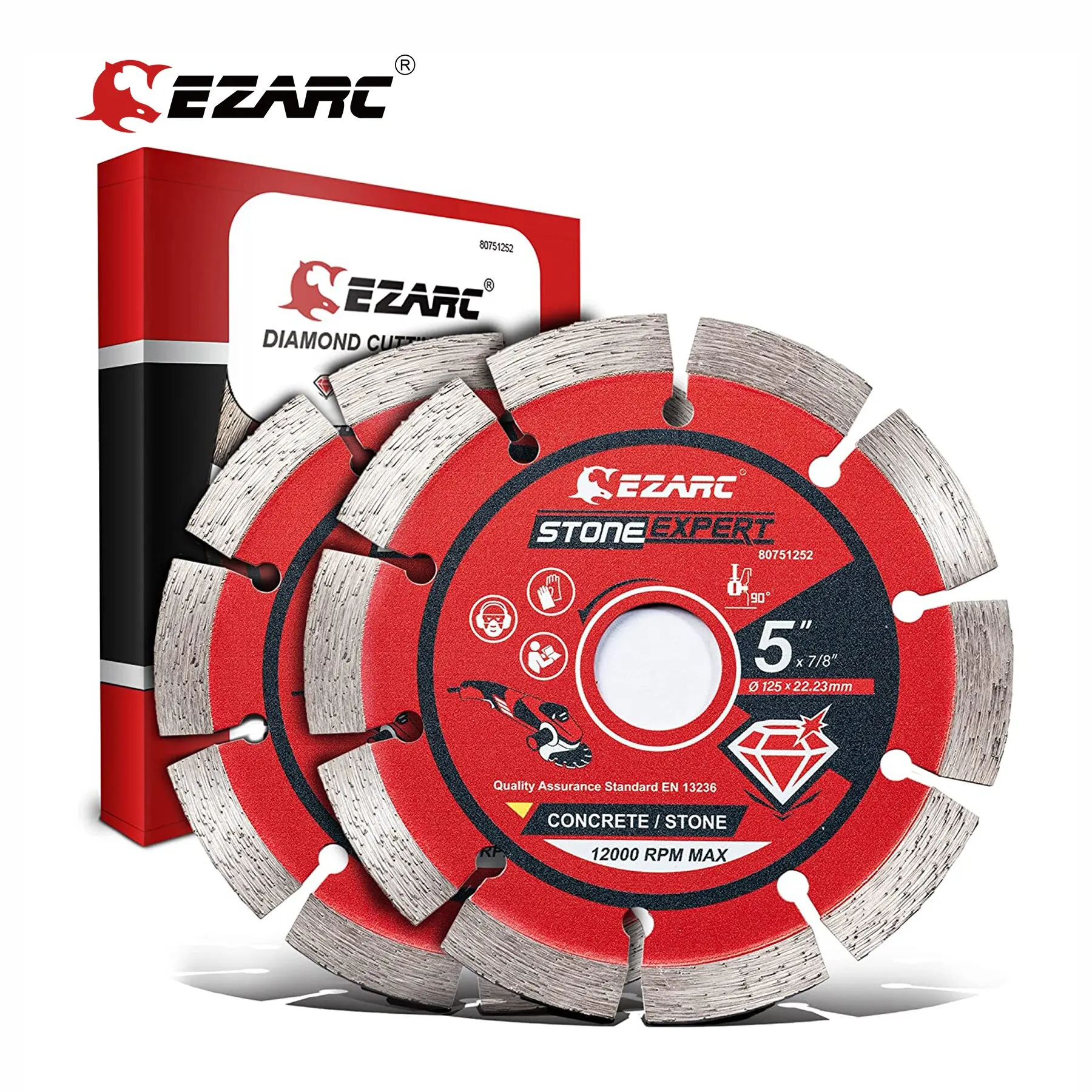 Core Abrasives - Lame Segmentée Turbo Viper Pour La Porcelaine 5" ||CV