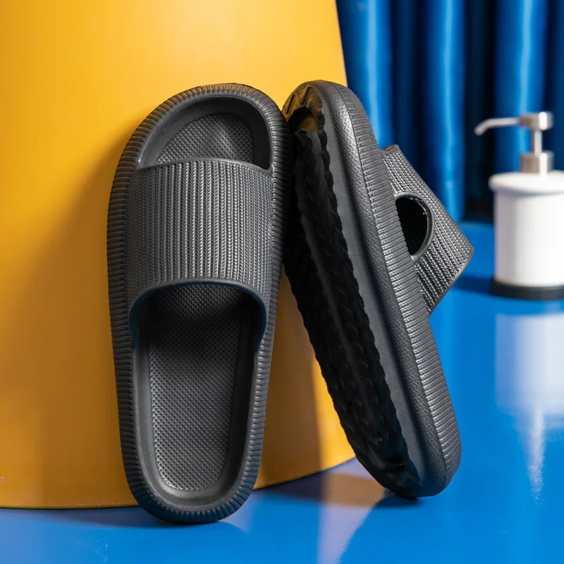 Summer Slippers Thick Sole Platform Slide Sandals Women Men Couples Anti Slip Home Indoor Bathroom Outdoor Wear Flip Flops summer slippers
