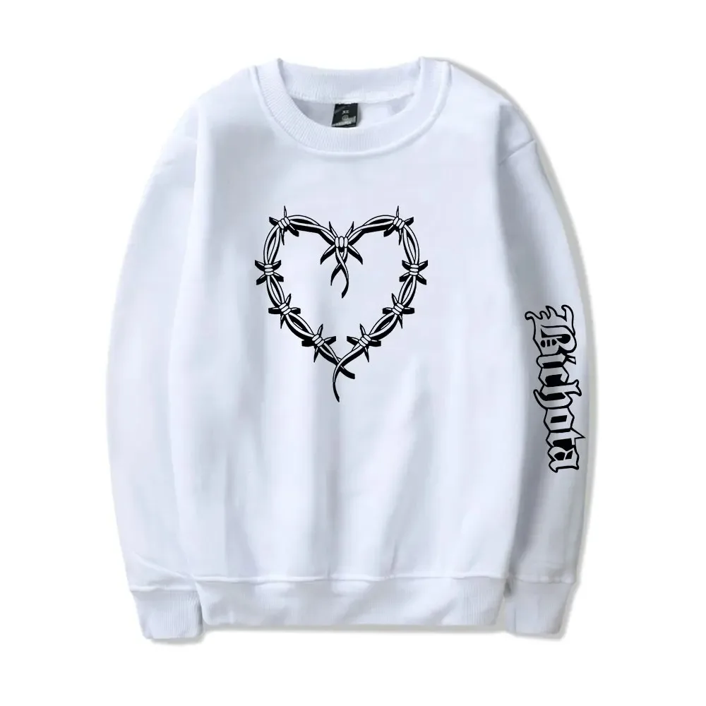 Men's and women's bichota logo printed sweater, unisex streetwear, Harajuku sweatshirt, casual style, round collar, merch, 2024