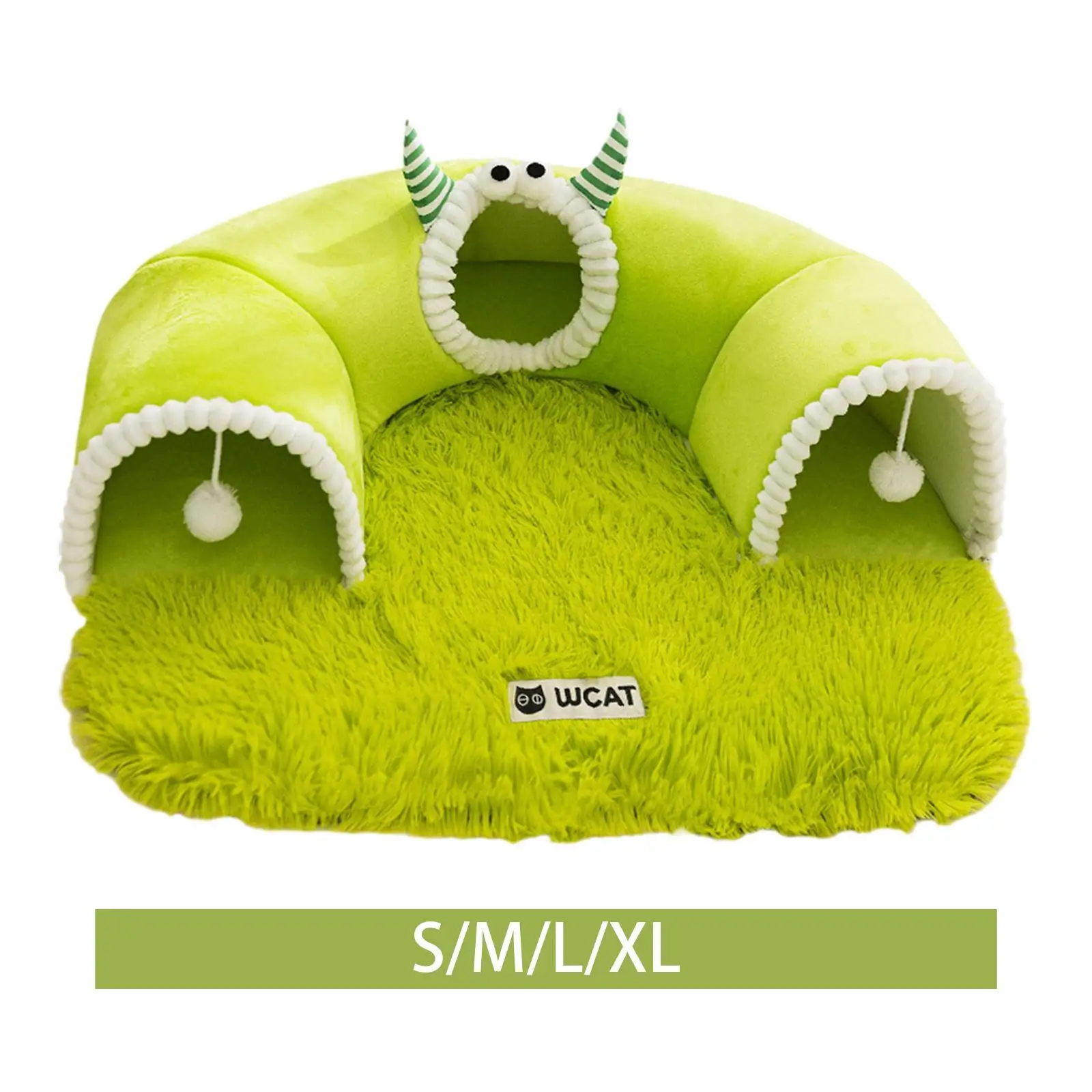 Pet Bed Equipment Versatile,Supplies Play with Ball Portable Gifts Rest,Zipper Closure Versatile Ornament Kennel Green