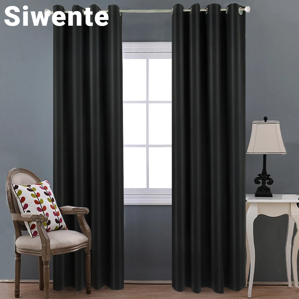 

Nordic Solid Color Blackout Curtain Screen High-precision Fabric High Shading 90% Blackout Bedroom Bathroom Window Shade Cloth