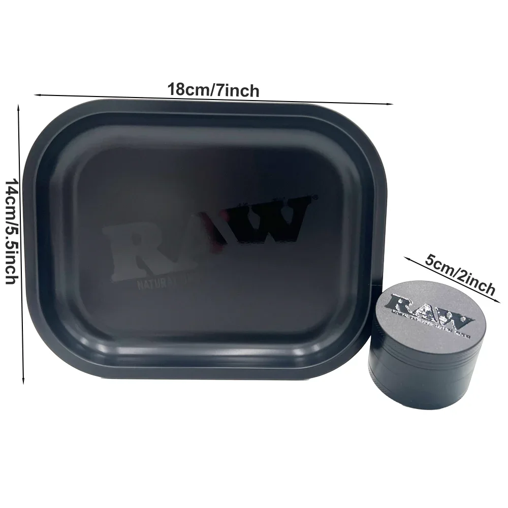RAW Matte Black Murder'd Cigarette Rolling Tray 6