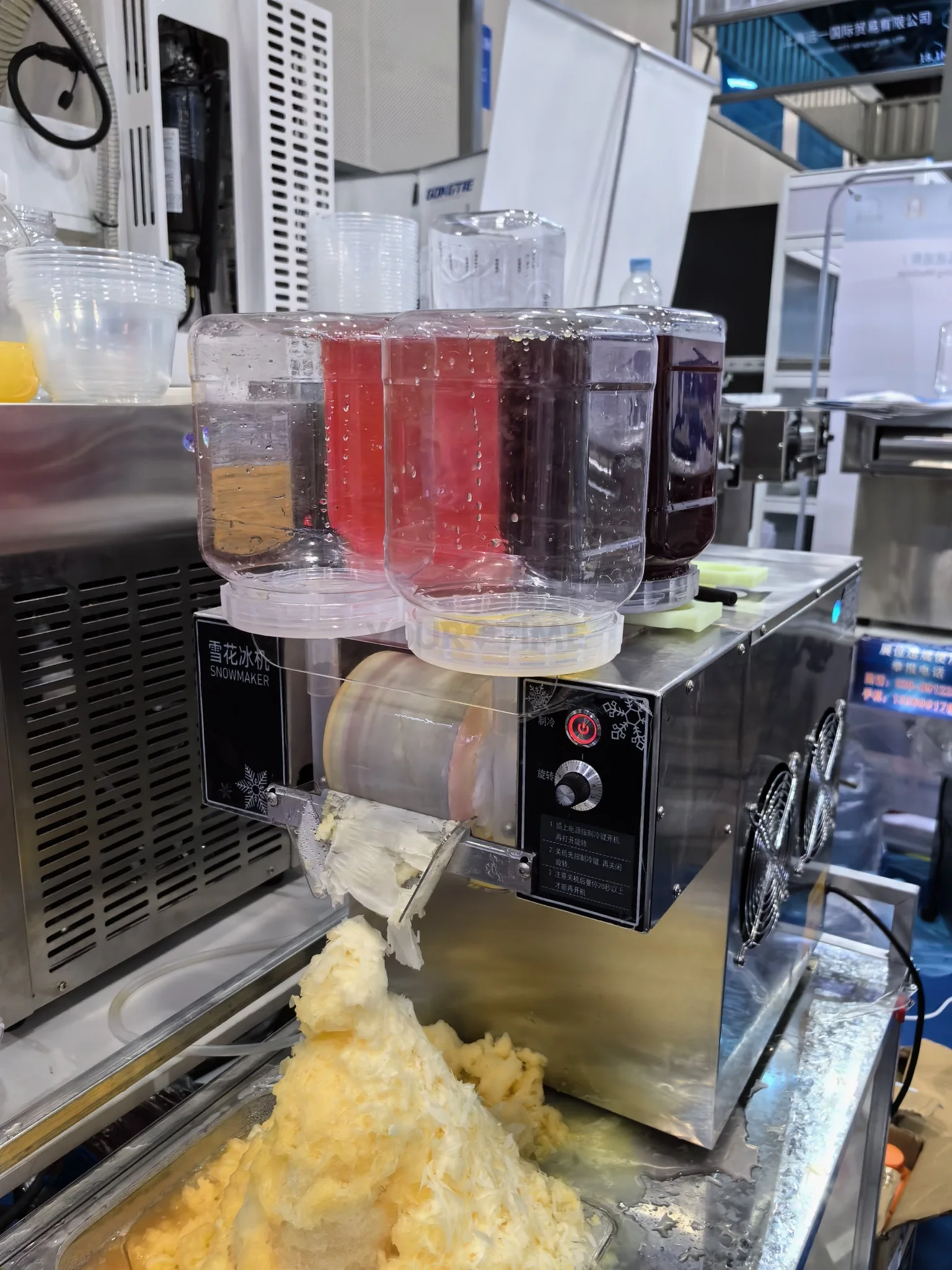 Description Picture 6 of itemMvckyi Automatic Korean Bingsu Machine Snow Ice Maker Snow Flake Ice Shaver Machine Milk Snow Flakes Ice Cream Shaver Maker