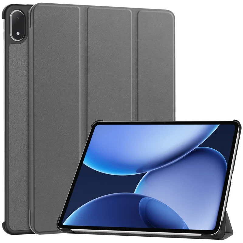Trifold Leather Stand Hard Smart Tablet Cover 13.2