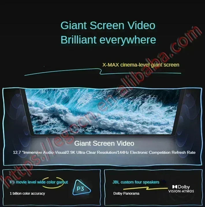 Original Lenovo Pad Pro 2025 CN Rom 12.7-inch 2.9K 144Hz  Dimensity 8300 8G 12G Green Grey 10200mAh ZUI16 Android Tablet WIFI 2