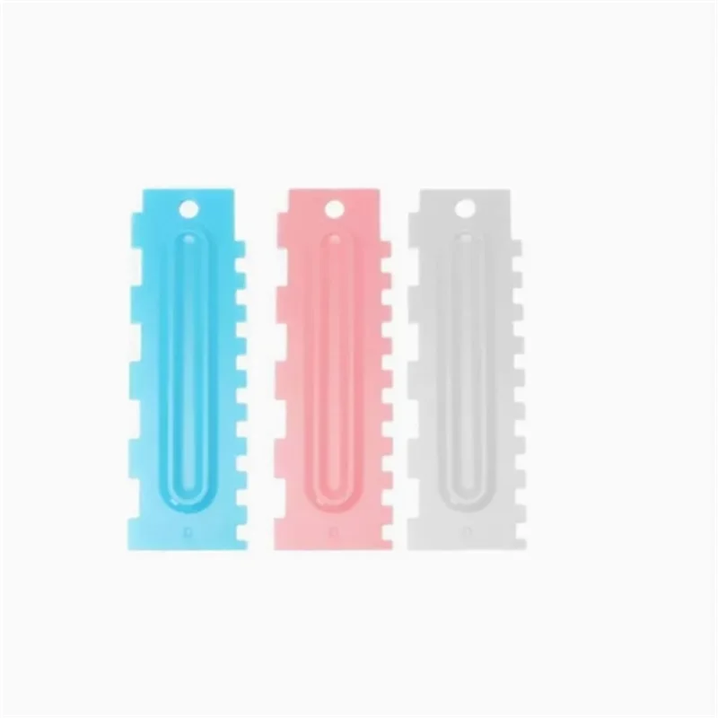Comb Cake Scraper Pattern Cream Scraper 6 Piece Set DIY Baking Tools Plastic Cream Set Baking Accessories