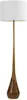Globe Electric Novogratz X 67225 65" Floor Lamp, 2-Tone Wood Toned Base, White Fabric Shade, Socket Rotary Switch, Living Room 1