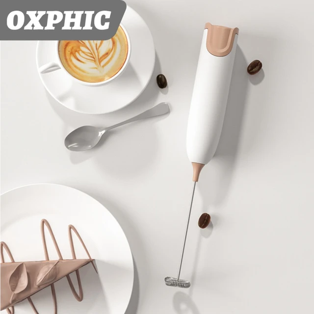 Portable Milk Frother Handheld Automatic Coffee Electric Battery