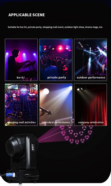 SEBRUANC 100W ムービングヘッドライト LED 回転DJ ライト Amazon.co