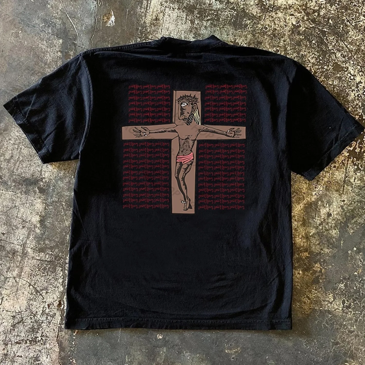 [XNF Official Store]260 Of Grams Heavy Cotton! Chinese Characters Smoking Is Harmful To Health Vintage T-shirt Men's Women's Top