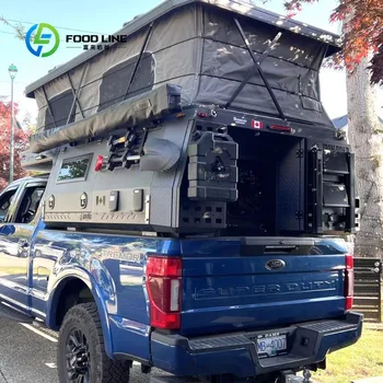 Sistema Camper 4x4 Personalizzato per Camion di Medie Dimensioni, Attrezzatura da Campeggio, Tenda da Tetto, Sconti Commerciali