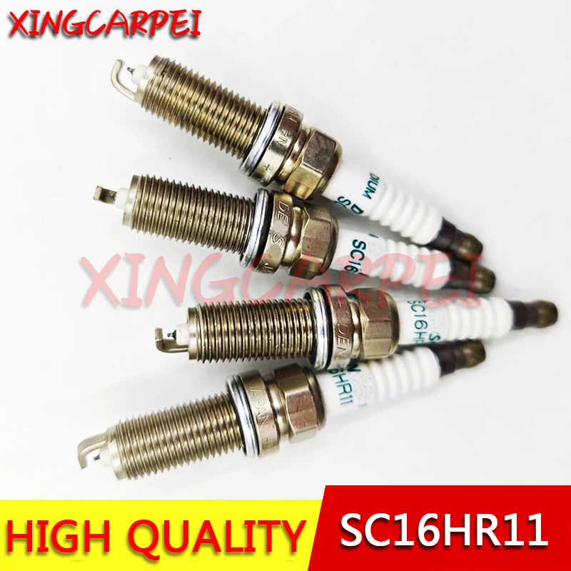 4x Double Iridium Spark Plugs For Toyota Corolla, Prius, Lexus CT200h, Scion IM & IQ – 1.8L/1.3L/2.0L
