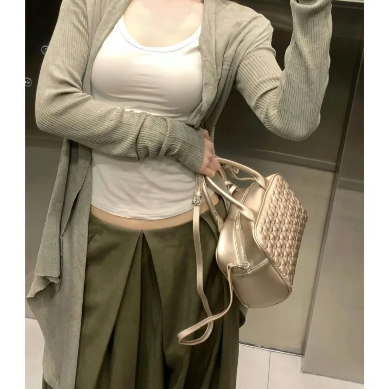 JIAERDI Hot Girls Gold Y2k Messenger Bag Wallet Women 2025 New Diamond Chic Handle Crossbody Bags Ladies Vintage Hand Bag Purse