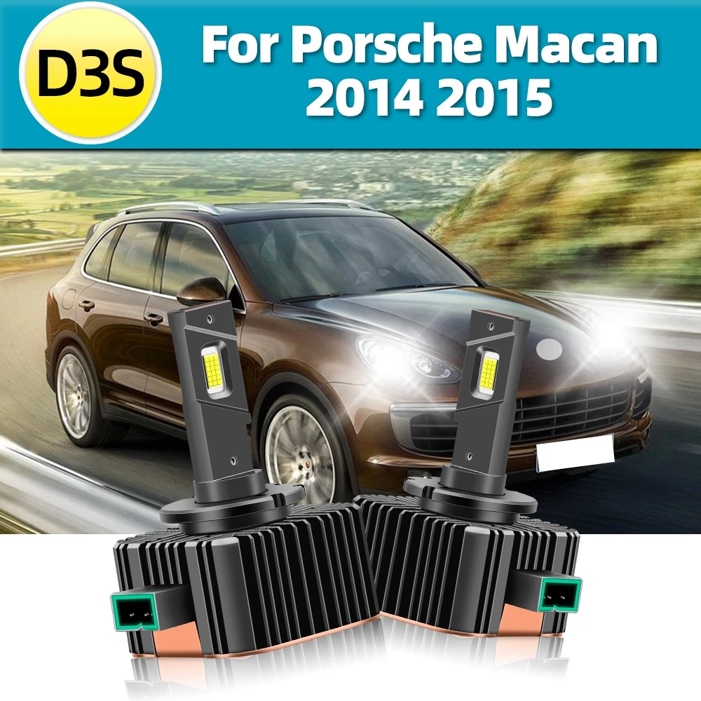 

Roadsun D3S HID to светодиодный 110 Вт 35000LM Автомобильные фары 12 В Автомобильные фары с двухсторонними ЧИПАМИ CSP для Porsche Macan 2014 2015