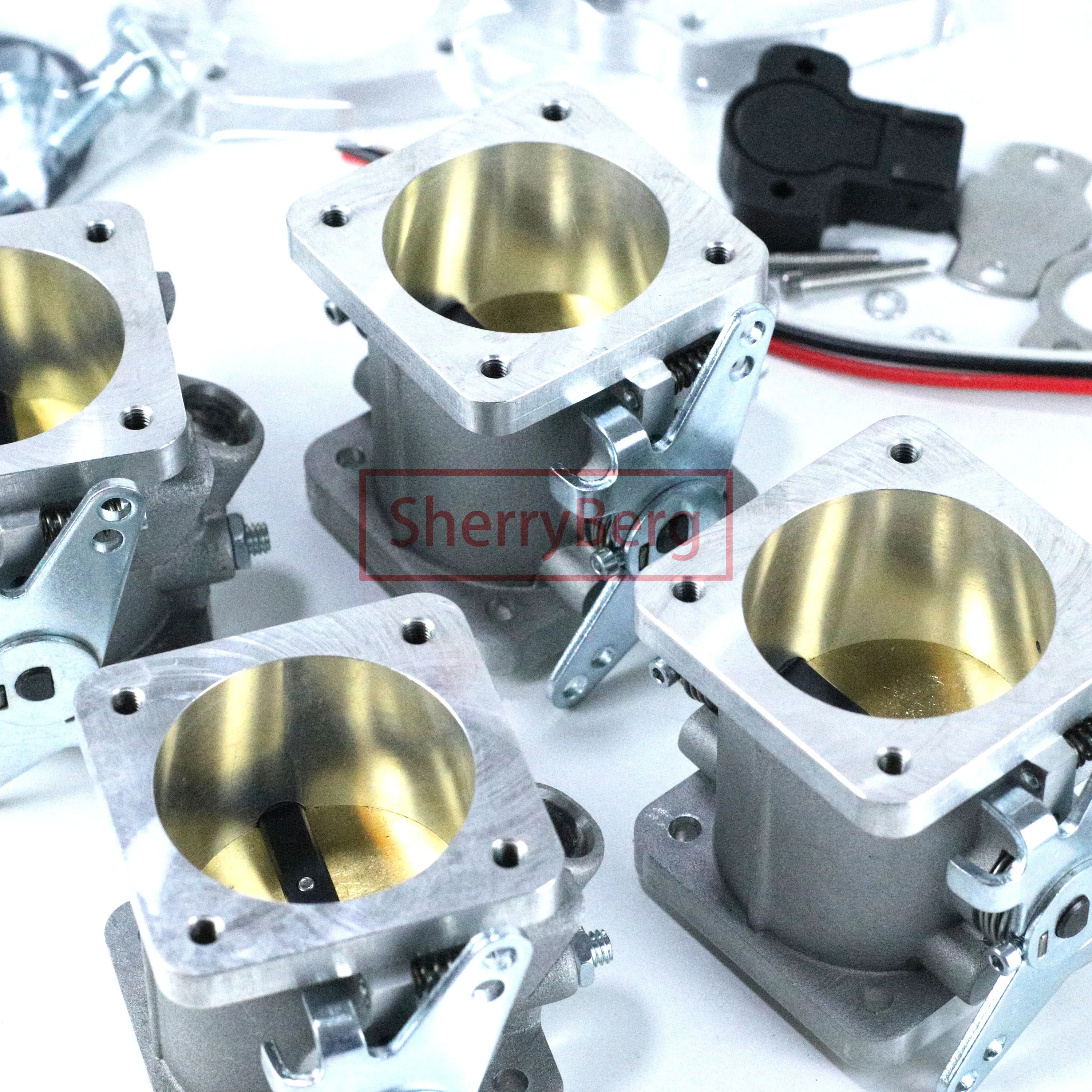 SherryBerg SF INDIVIDUAL 40DCOE 40mm Aluminium Fuel Injection Throttle Body for Weber Jenvey EMPI DCOE Inlet TH TB 2 Pairs +TPS