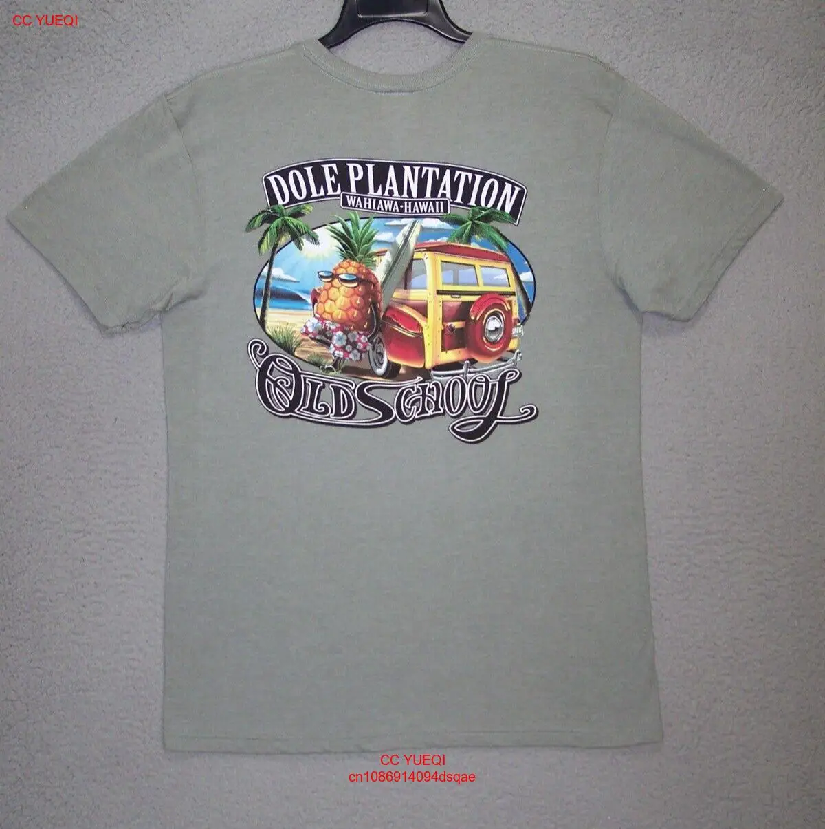 Классическая мужская гавайская рубашка с коротким рукавом, среднего и серого цвета