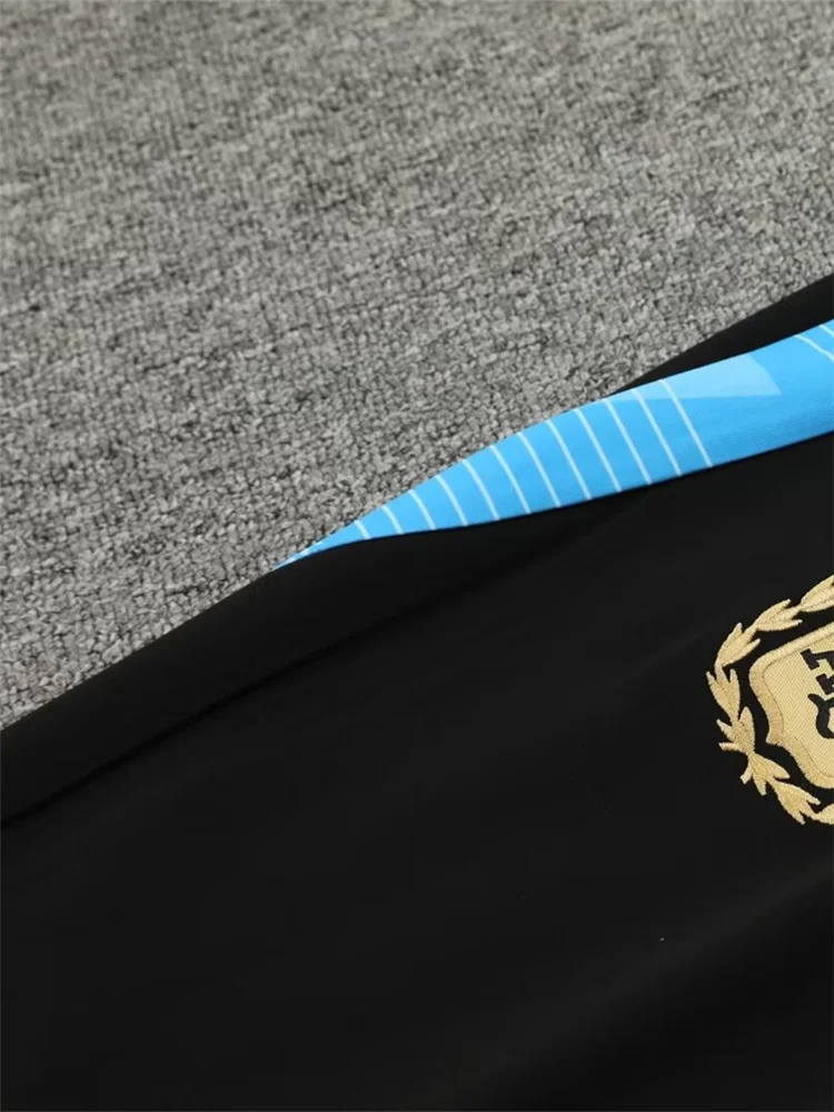 طقم رياضي رجالي أرجنتيني المشجعين نصف جاكيت زيبرا...