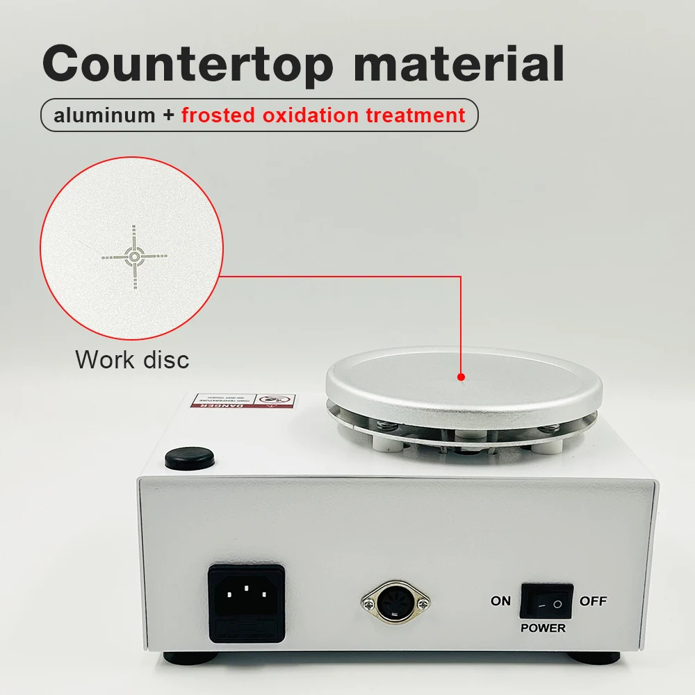 Heating Magnetic Stirrer Mixer 2L 0-2600RPM Lab Equipment EU Plug