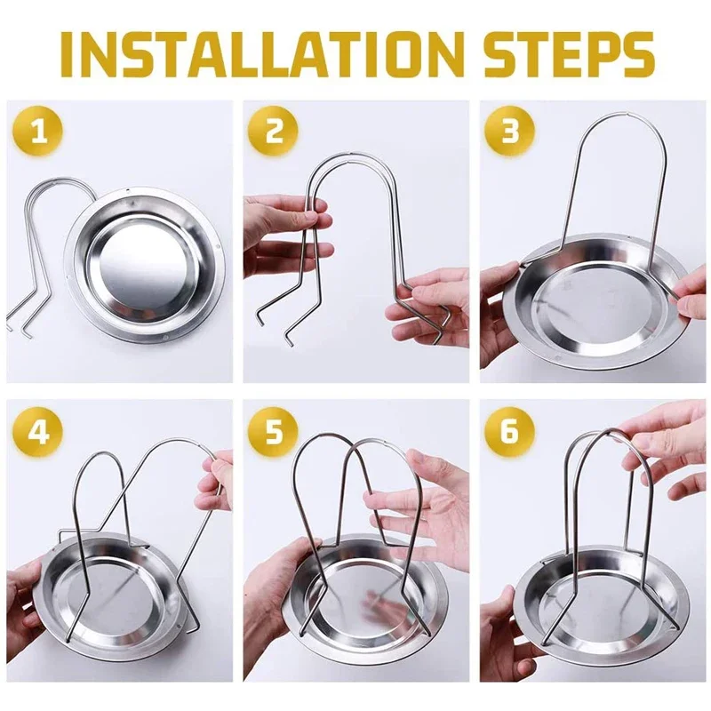 Chicken Roaster Rack Baking Cooking Pans Non-Stick BBQ Grill Rack Stand Holder Tray Bowl BBQ Accessories Tools