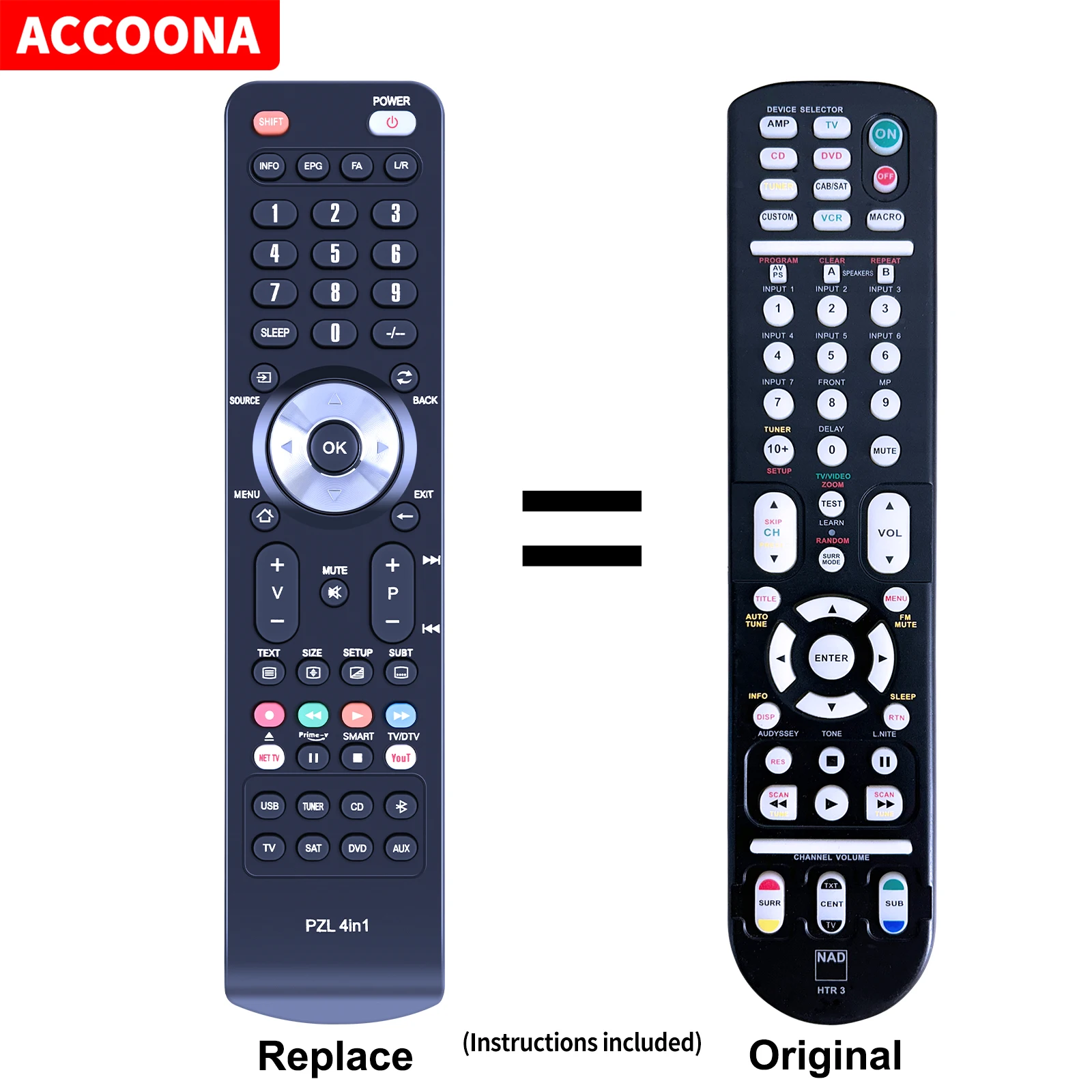 Telecomando Htr 3 Htr3 Per Ricevitore Home Theater Nad T775 T775Hd