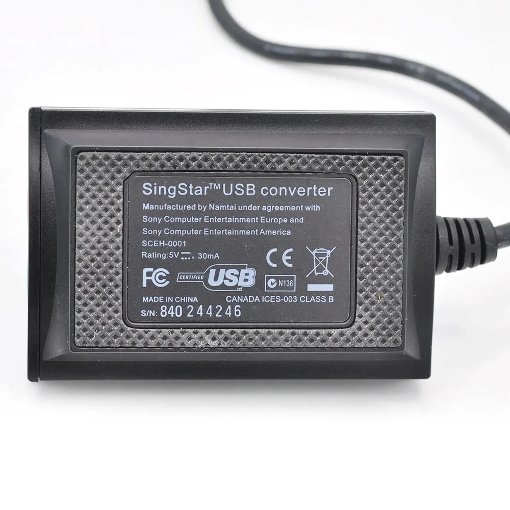 USB Microphone Adapter for PS2 PS3 Model SCEH-0001 Computer