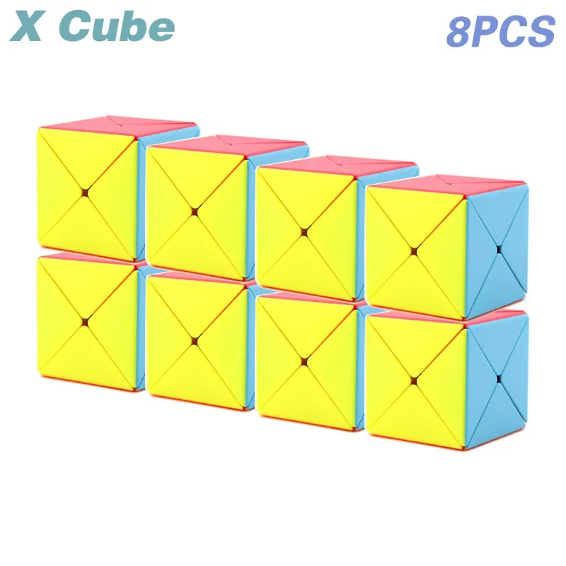 

QYToys X Magic Cube Wholesale Lots Bulk 8PCS Set Speed Twisty Puzzle Antistress Educational Toys For Children