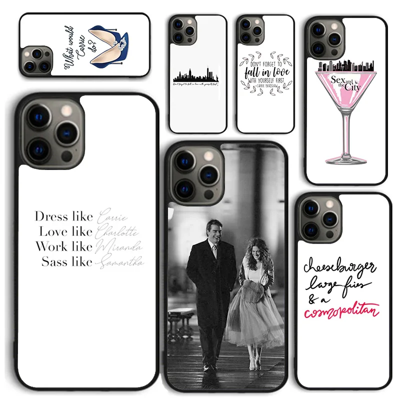 섹시하고 도시 포스터 인용 전화 케이스, 아이폰 15, 14, 12, 13 미니, 6, 7, 8 플러스 X, XS, XR, 11 프로 맥스, SE 2020 커버, Fundas 쉘