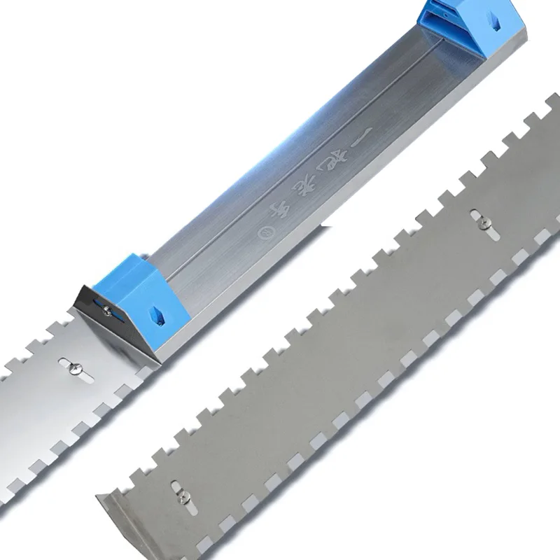 24 Inch 2/5" x 2/5" Square Notch Trowel , Wall Tile Leveling Tool for Masonry Large Tiles