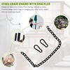 Steel Hanging Chair Chain With 2 Carabiners, Heavy Duty Porch Swing Hammock Chain Kit,For Hammock Swings(66Cm) 4