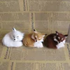 1PC Simulation Fox Ornament Mini Squatting Fox Model Plush Animal Figurine Doll Toy Home Decoration Craft Christmas Party Gift 3