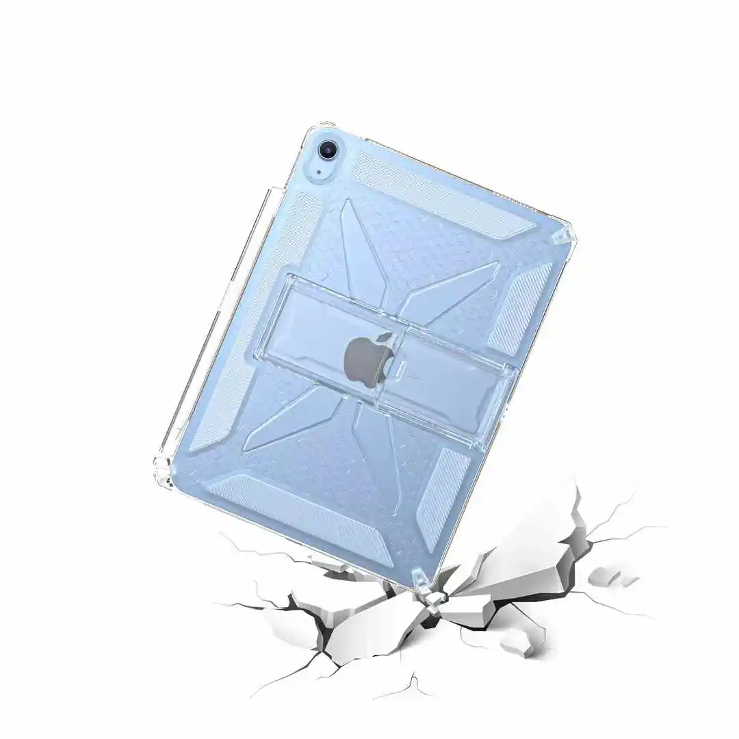Silicone Shockproof Transparent TPU Tablet Back Cover Holder